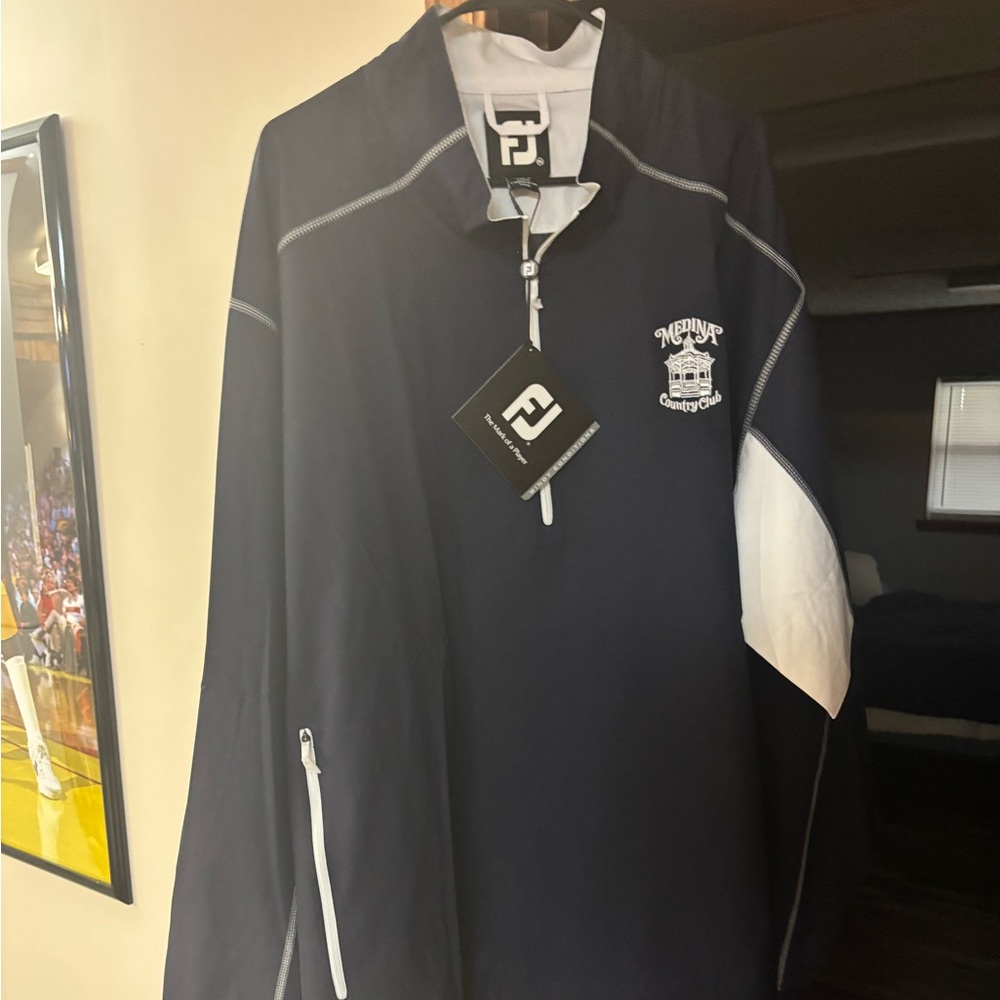 3X XXXL Footjoy FJ Navy Blue quarter zip golf/work pullover. Non smoking home.